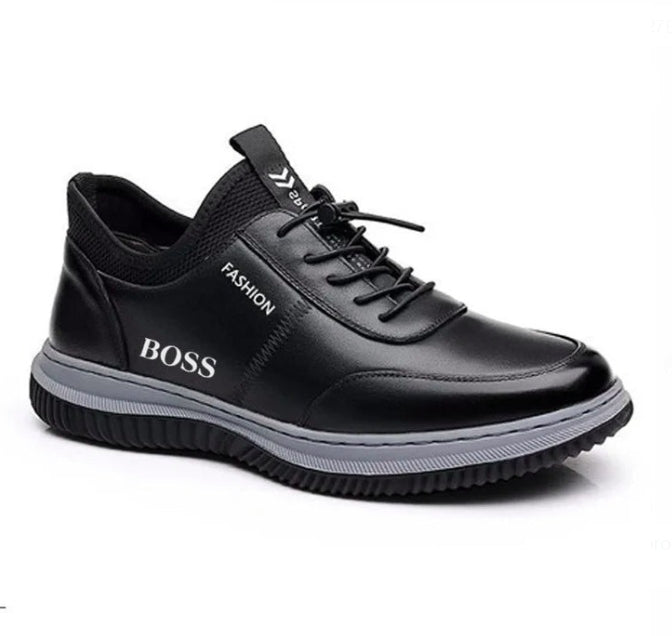 Men's Business Leather Loafers – Comfortable Slip-On Sneakers for Casual &amp; Formal Wear